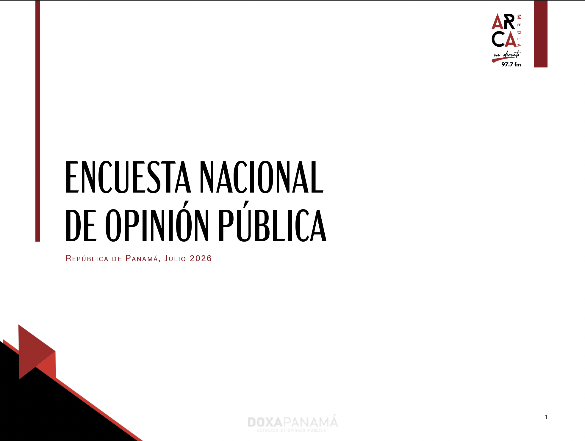 Featured image for “Encuesta nacional de opinión | Julio 2026”